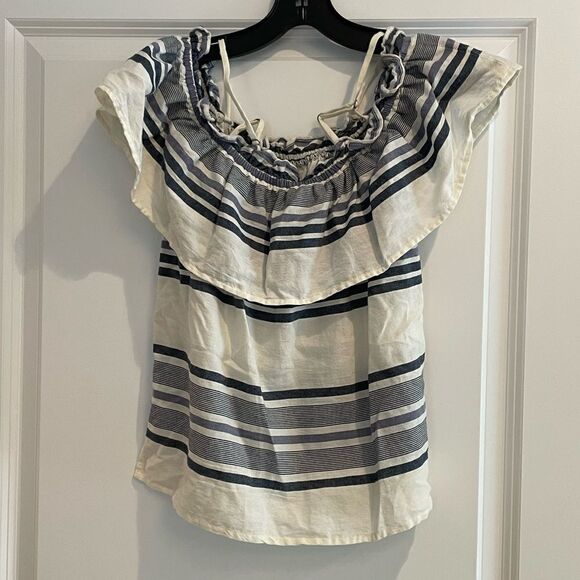 Splendid Women's Traveler Stripe Cold Shoulder Sz. S - Picture 4 of 8